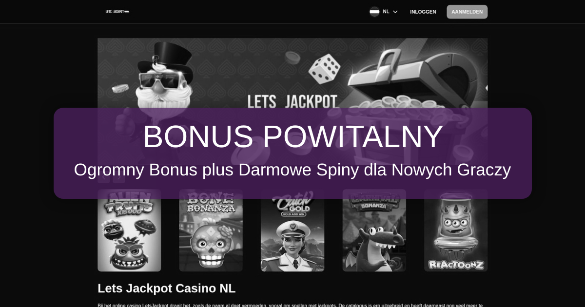 Lets Jackpot Casino welcome bonus