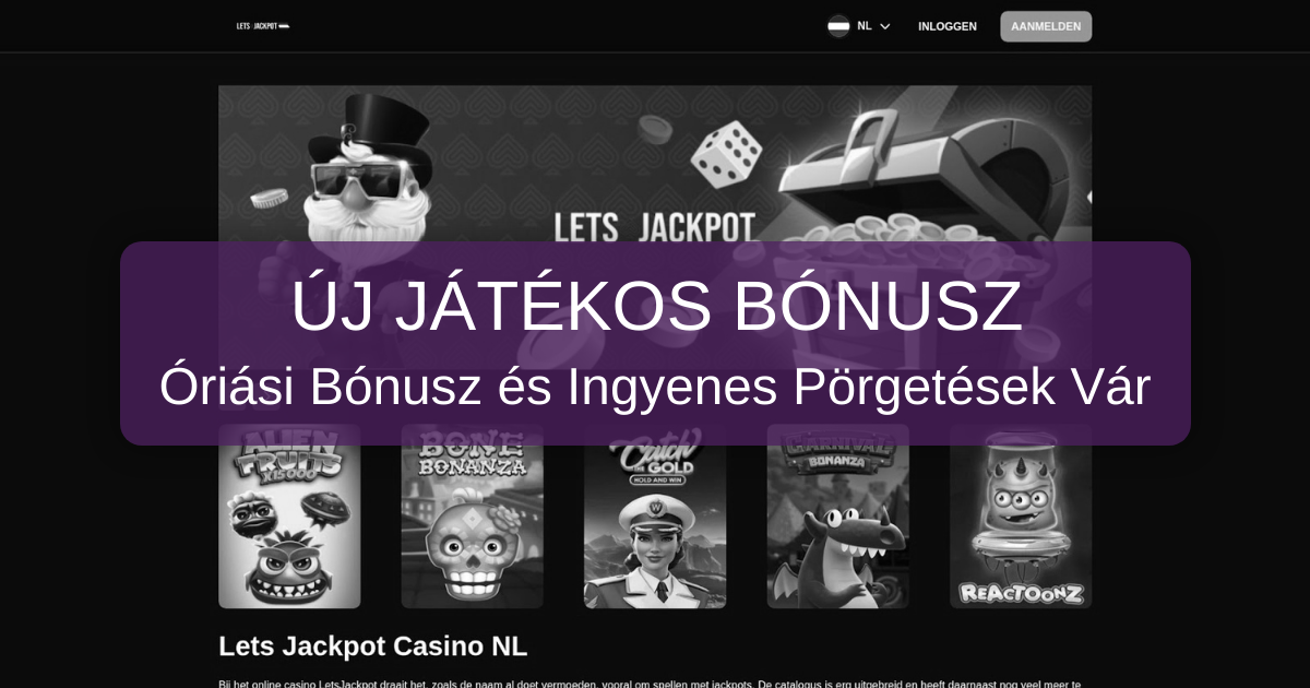Lets Jackpot Casino welcome bonus