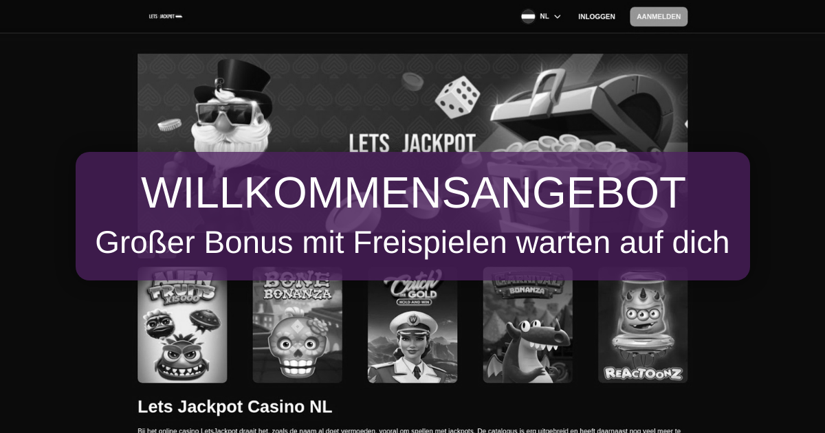 Lets Jackpot Casino welcome bonus